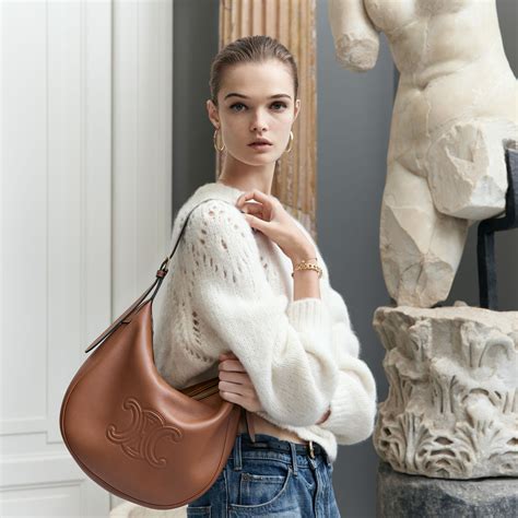 large heloïse cuir triomphe bag in supple calfskin